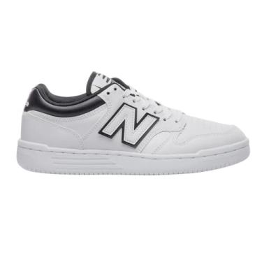 Imagem de Tênis New Balance 480 Low Masculino - Branco/preto - 36
