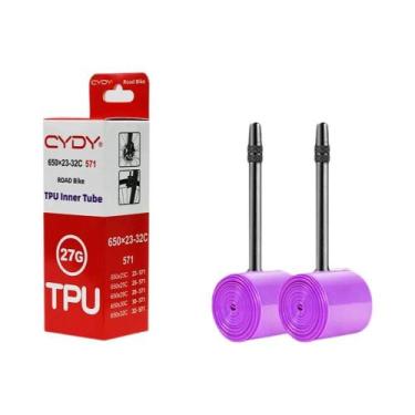 Imagem de Câmara De Ar TPU Para Bicicleta De Estrada 650C 27g 650x23C-32C Válvul