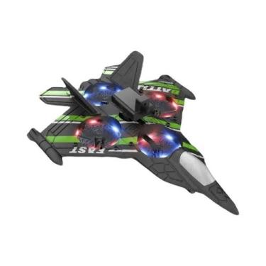 Imagem de Avião RC Para Crianças Com Câmera Controle Remoto Caça 24G Avião De Es