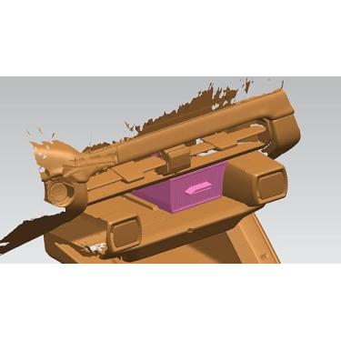 Imagem de Arcoche Bandeja organizadora de console central para Toyota RAV4 2026 ABS caixa de apoio de braço armazenamento secundário bandeja de inserção de uma peça armazenamento de paletes