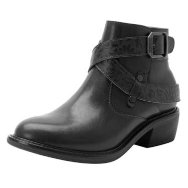 Imagem de Alegria by PG Lite Bota feminina de cano curto Millie, Bordar Me preto, 7 Wide