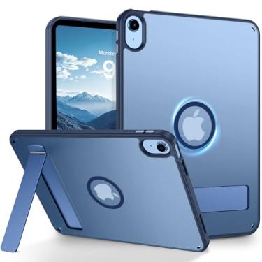 Imagem de Telaso Capa magnética para iPad (A16) 11ª geração 11 polegadas 2025/iPad 10ª geração 10,9 polegadas 2022, com suporte invisível para retrato/paisagem, capa protetora rígida translúcida fosca traseira