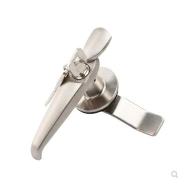 Imagem de Ms308-3 Trava de aço inoxidável com tampa para uso externo com alça de aço inoxidável 304 1 peça