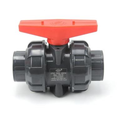 Imagem de 1 peça de diâmetro interno 20 ~ 50 mm PVC válvula de esfera aquário jardim casa conector de tubo de abastecimento de água acessórios de tubo de tanque de peixes válvula de 2 vias (interior 50 mm (DN40