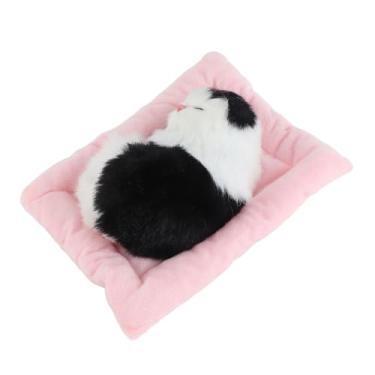 Imagem de Boneca de Gato Dormindo Falsa Brinquedo Simulação em Almofada Interativo Pet com Som Pelúcia Realista Toque Confortável Experiência Propriedade Acompa