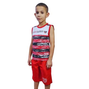 Imagem de Conjunto Infantil São Paulo Regata Oficial - Revedor, Tam 4