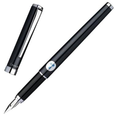 Imagem de ONECMN Caneta-tinteiro materiais de papelaria para livraria FCAN-3SR canetas elegantes para negócios, escritório, material escolar, caneta de escrita (preta, F)