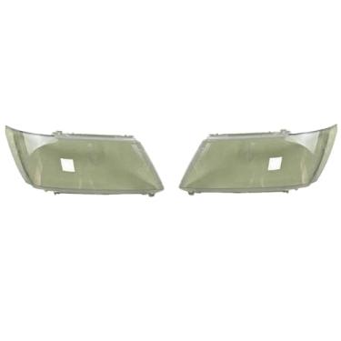 Imagem de Tampa da lente do farol compatível com Dodge Journey 2009-2016 Farol dianteiro Shell Farol Abajur transparente Tampa da lente de vidro Peças de reposição automotivas(A Pair)