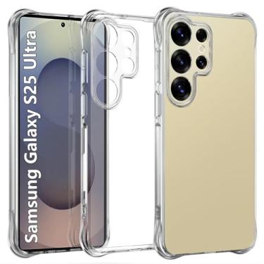 Imagem de [GL CASES] Capa Samsung S25 Ultra Slim Clear Anti Impacto Reforçada Silicone Transparente Case Flexível Capinha Samsung Galaxy S25 Ultra Anti Choque Encaixe Preciso Com Proteção Para Câmera e Tela