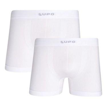 Imagem de Kit 2 Cueca Masculina Boxer Lupo 661 Original Micromodal Premium, Bran