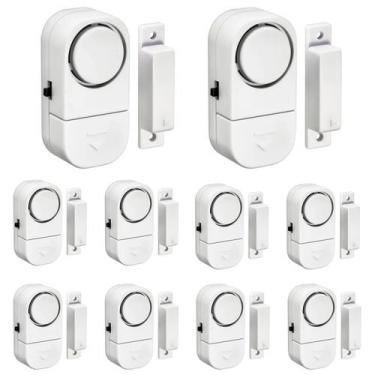 Imagem de Kit 10 Alarme Sonoro Invasão Residencial Porta Janela Portão - Kadê