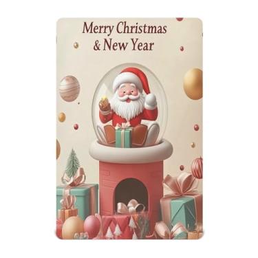 Imagem de Wassud Jogo de lençol de Natal para berço respirável para meninos e meninas, lençol com elástico, neutro, 68 x 99 cm