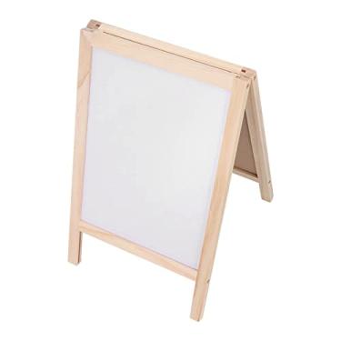 Imagem de Generic Cavalete de Madeira Dupla Face Infantil Com Espaço de Pintura para Brinquedo Educativo, Adequado para Jardim de Infância e Casa