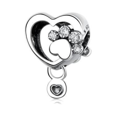 Imagem de Pingentes De Patas De Cão E Gato Em Prata Para Mulheres, Contas De Joi