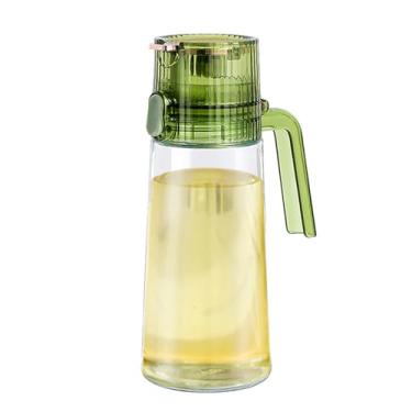 Imagem de Dispensador de óleo, panela de vinagre de abertura e fechamento automático | Recipiente para molho à prova de derramamento | para cozinhar churrasco, cozinha, assar, casa, bancada, restaurante, sala