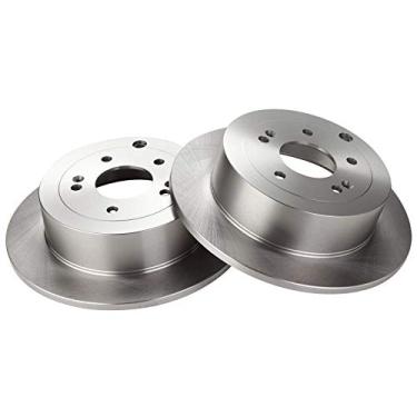 Imagem de TRQ Conjunto de par de rotores de freio a disco traseiro para Hyundai Santa Fe 2007-2009