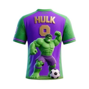Imagem de Camiseta Com Estampa Do Hulk Da Marvel, Respirável E De Secagem Rápida