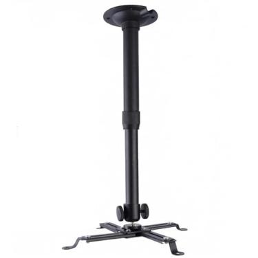 Imagem de DAWASAPAT Suporte de teto para projetor - Suporte universal 2 em 1 com haste de extensão, suporte ajustável de altura de 20 a 40 cm para projetores