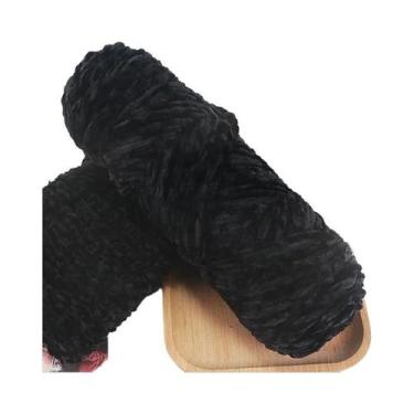 Imagem de Fio De Veludo Chenille Macio Para Tricô DIY 100g 130M 1 Meada Acessóri