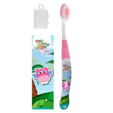 Imagem de Kit infantil Escova de Dente com Desenhos Saúde bucal com diversão - z