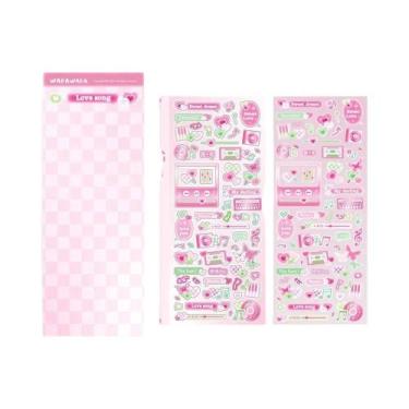 Imagem de Adesivos Decorativos De Música Coreana DIY Para Telefone, Bagagem, Lap