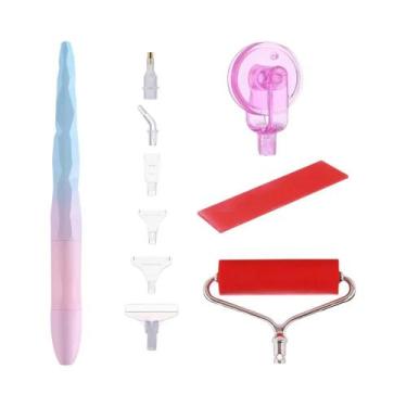 Imagem de Kit De Ferramentas Para Pintura Diamante 5D Fosco: Caneta, Rolo Aplica