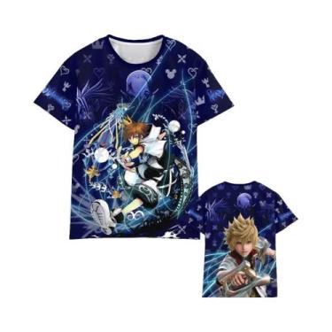 Imagem de Camiseta Masculina, Feminina, Infantil, Kingdom Hearts, Estampada Em 3