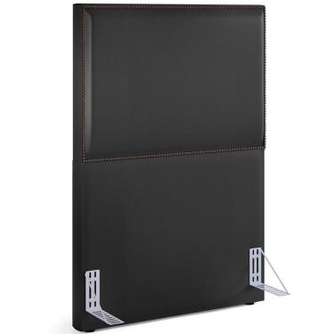 Imagem de Cabeceira Cama Box Solteiro Tachas 100 Cm Vicenza L02 Preto