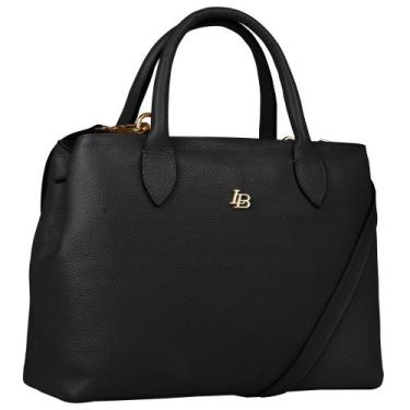 Imagem de Bolsa Grande Joana Linea Bella 5551, Preto, Feminino, Único