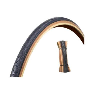 Imagem de Pneu De Bicicleta MTB Gravel Dobrável Preto/Amarelo 60TPI 26 27.5 29 P