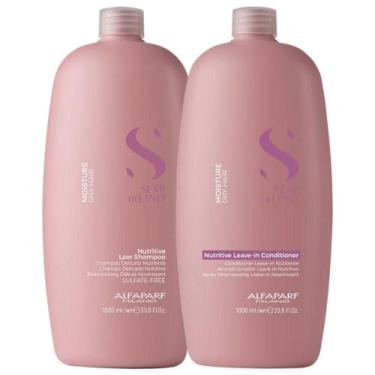 Imagem de Alfaparf Semi Di Lino Moisture Nutritive Kit Shampoo 1000ml Condiciona