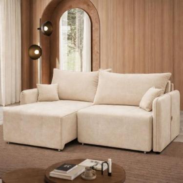 Imagem de Sofá Fontana Retrátil Reclinável Veludo 200cm Moderno - Star Confort, 