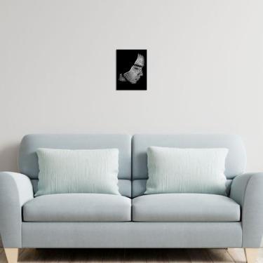 Imagem de Quadro relevo decorativo 32x24cm trio sala quarto - JABB
