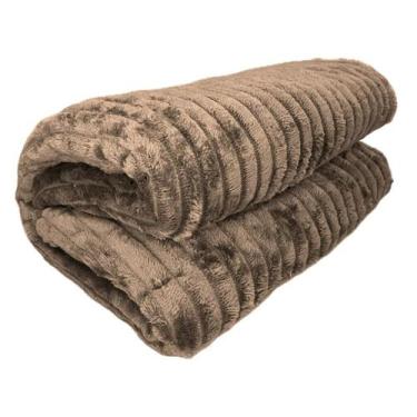Imagem de Cobertor luster - casal - marrom - corttex