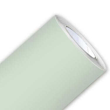 Imagem de Adesivo Vinílico Lavável Cor Verde Menta Bebe Jade Fosco Rolo Decoraçã