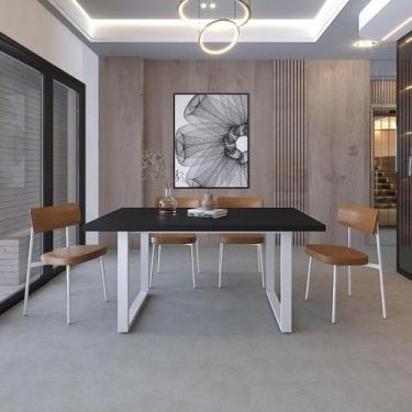 Imagem de Mesa de Jantar Queens R 160cm Est.Branca - Metalig