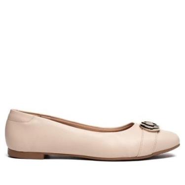 Imagem de Sapatilha Feminina Beira Rio Napa Turim Bege/Dourado-Feminino