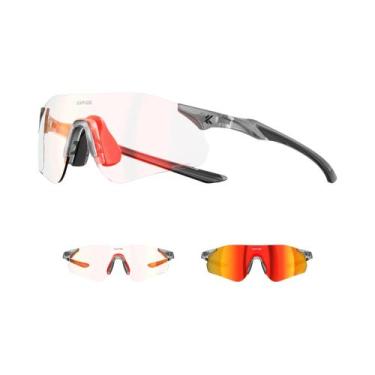 Imagem de Óculos De Sol Unissex Fotochromic UV400 Para Ciclismo E Corrida Kapvoe