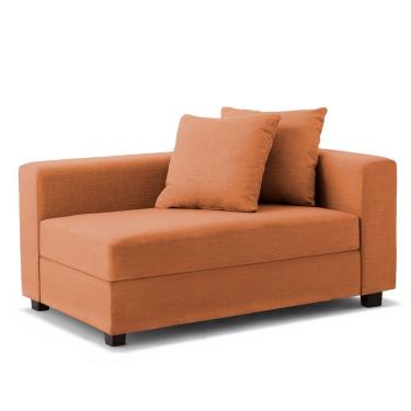 Imagem de Recamier Divã Aspen 1,60m Veludo Terracota - Inova Decorações