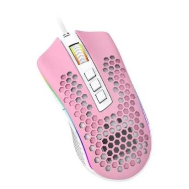 Imagem de Mouse Gamer Redragon Storm RGB, 12400 DPI, 8 Botões, Rosa e Branco - M808PW-RGB-Unissex