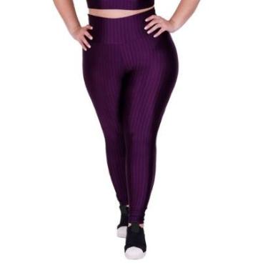 Imagem de Calça Legging Fitness Cintura Alta Cirrê 3D Plus Size Feminino Laura-Feminino