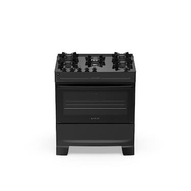 Imagem de Fogão Atlas Mônaco Top Glass 5 Bocas com Mesa de Vidro e Mega Chama Bivolt Preto