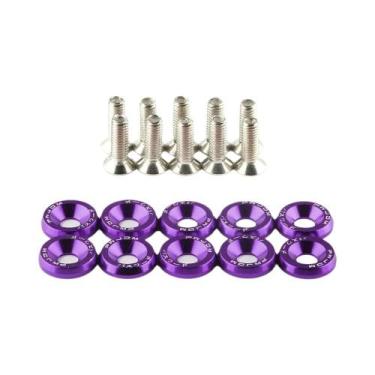 Imagem de Kit De Arruelas Sextavadas Universais De Alumínio M6 X 20mm, 20 Peças,