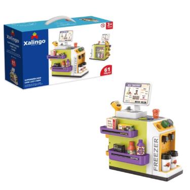 Imagem de Brincando De Supermercado 61 Peças Com Luz E Som