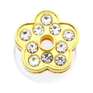 Imagem de Acessórios De Moda Infantil: Fivelas De PVC Macio Com Letras Douradas 