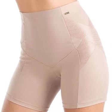 Imagem de Kit 3 Bermudas Modeladora Control Zero Barriga Microfibra Dilady, Choc