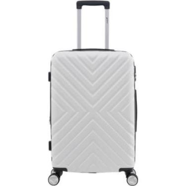 Imagem de Mala de Viagem Porte Médio Rodas 360 ABS Resistente Cadeado com Segredo Zíper Expansivo...