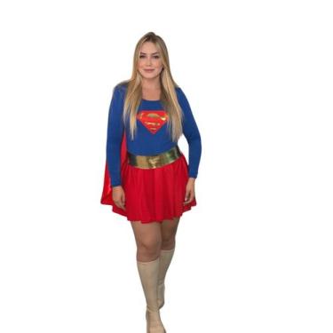 Imagem de Fantasia Super Girl para Desfiles de Carnaval e Festas a Fantasia - No