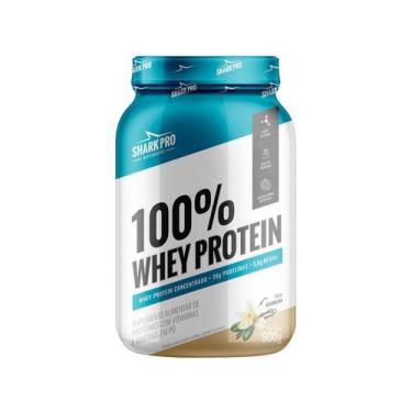 Imagem de 100% whey protein pote 900g shark pro sabores - SharkPro, Baunilha, 90