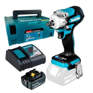 Imagem de Chave De Impacto A Bateria 18V DTW300RTJ Makita Torque 330Nm Encaixe 1